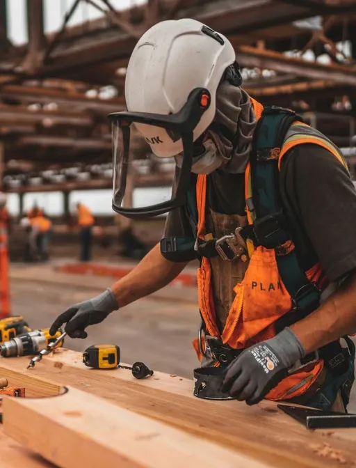 A worker on a building site